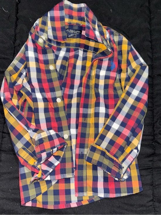 U.S. Polo Assn. Other - U.S. Polo Assn. Kids Multi-Color Plaid Button-Up Shirt Jacket
